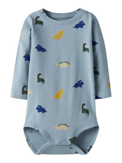 Name It Body NBMVROELS LS Dusty Blue/Dino