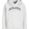 Jack & Jones Hettegenser JJECALEB VARSITY SWEAT White Melange