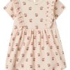 Lil’ Atelier Kjole NBFLAVO ENA SS BODY DRESS Silver Peony