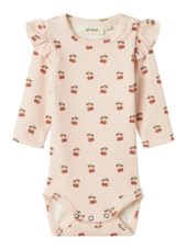 Lil` Atelier Body NBFLAVO EVE LS SLIM Silver Peony/Cherry