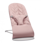 BabyBjørn Babysitter Vippestol Bliss Vevd Bladmønster Quilt Antikrosa