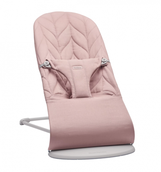 BabyBjørn Babysitter Vippestol Bliss Vevd Bladmønster Quilt Antikrosa