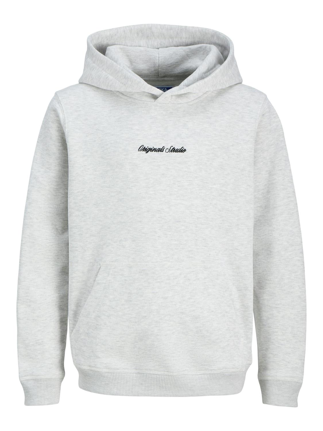 Jack & Jones Hettegenser JORNORREBRO SWEAT HOOD White Melange