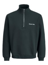 Jack & Jones Genser JORNORREBRO EMB SWEAT HIGH NECK Forest River