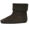 MP Denmark Ullsokker Ribb Brown Melange