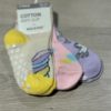 Wiges 3Pk Sokker Antiskli M/Unicorn Gul/Rosa/Lilla
