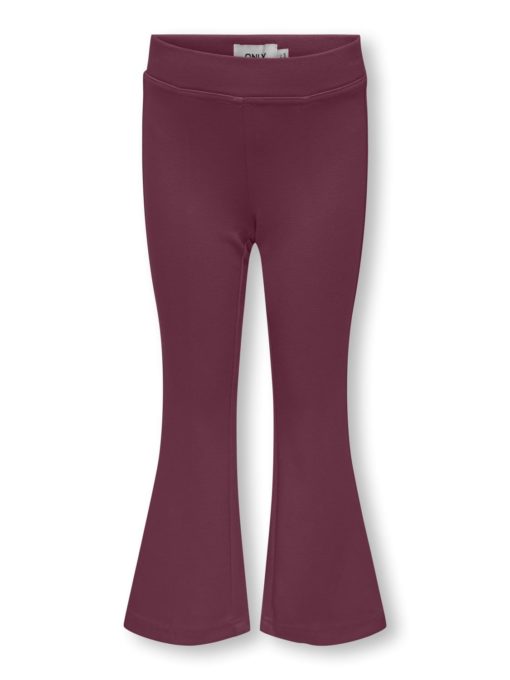 Only Bukse KMGPAIGE LIFE FLARED Mauve Wine