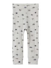 Name It Legging NBMWANG NEEDLE Merinoull Nacreous Cloud/Small Cars