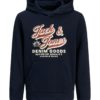 Jack & Jones Hettegenser JJELOGO SWEAT HOOD Sky Captain
