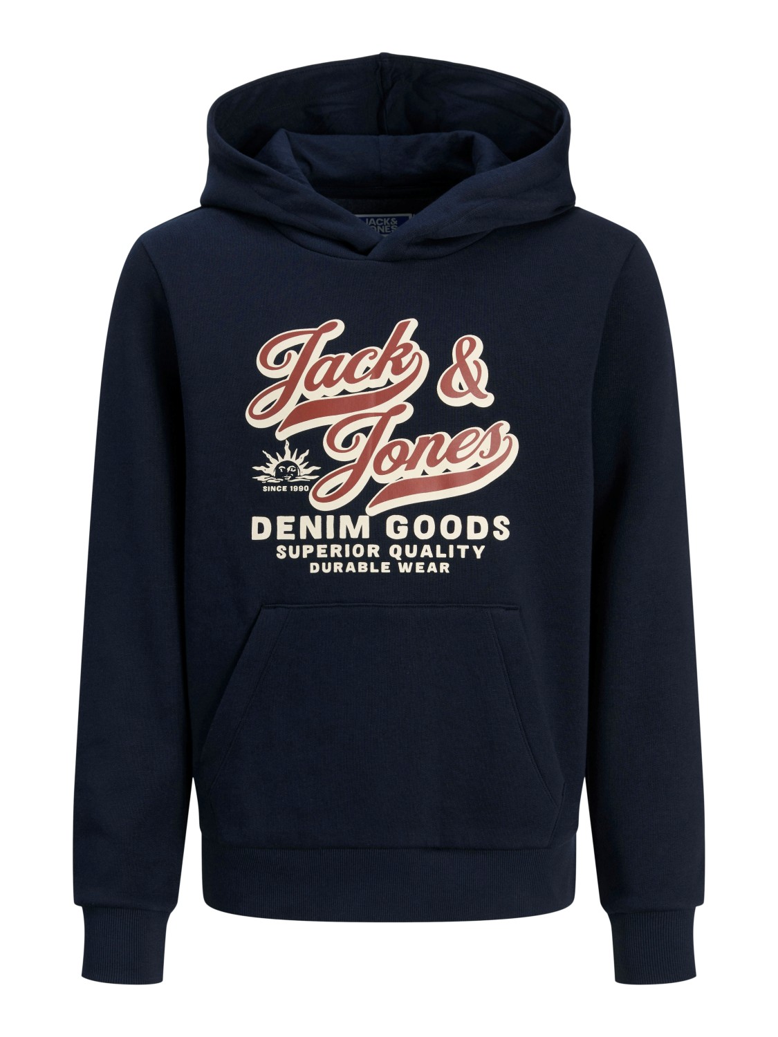 Jack & Jones Hettegenser JJELOGO SWEAT HOOD Sky Captain