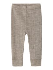 Name It Legging NBMWANG NEEDLE Merinoull Solid Satellite