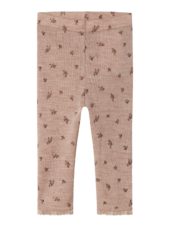 Name It Legging NBFWANG NEEDLE Merinoull Shadow Grey/Small Flowers