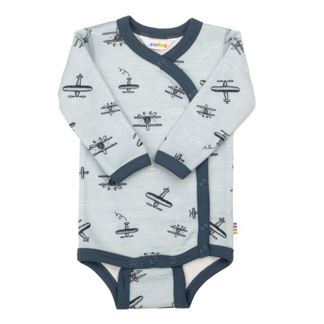 Joha Body Wrap Around GOOSE&PROPELLER Ull/Bambusviskose Lyseblå