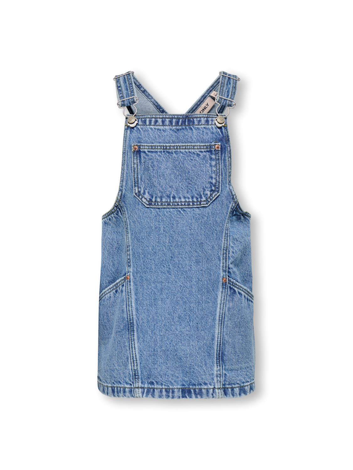Only Skjørt KMGCILLE SHORT SPENCER DRESS DNM Medium Blue Denim