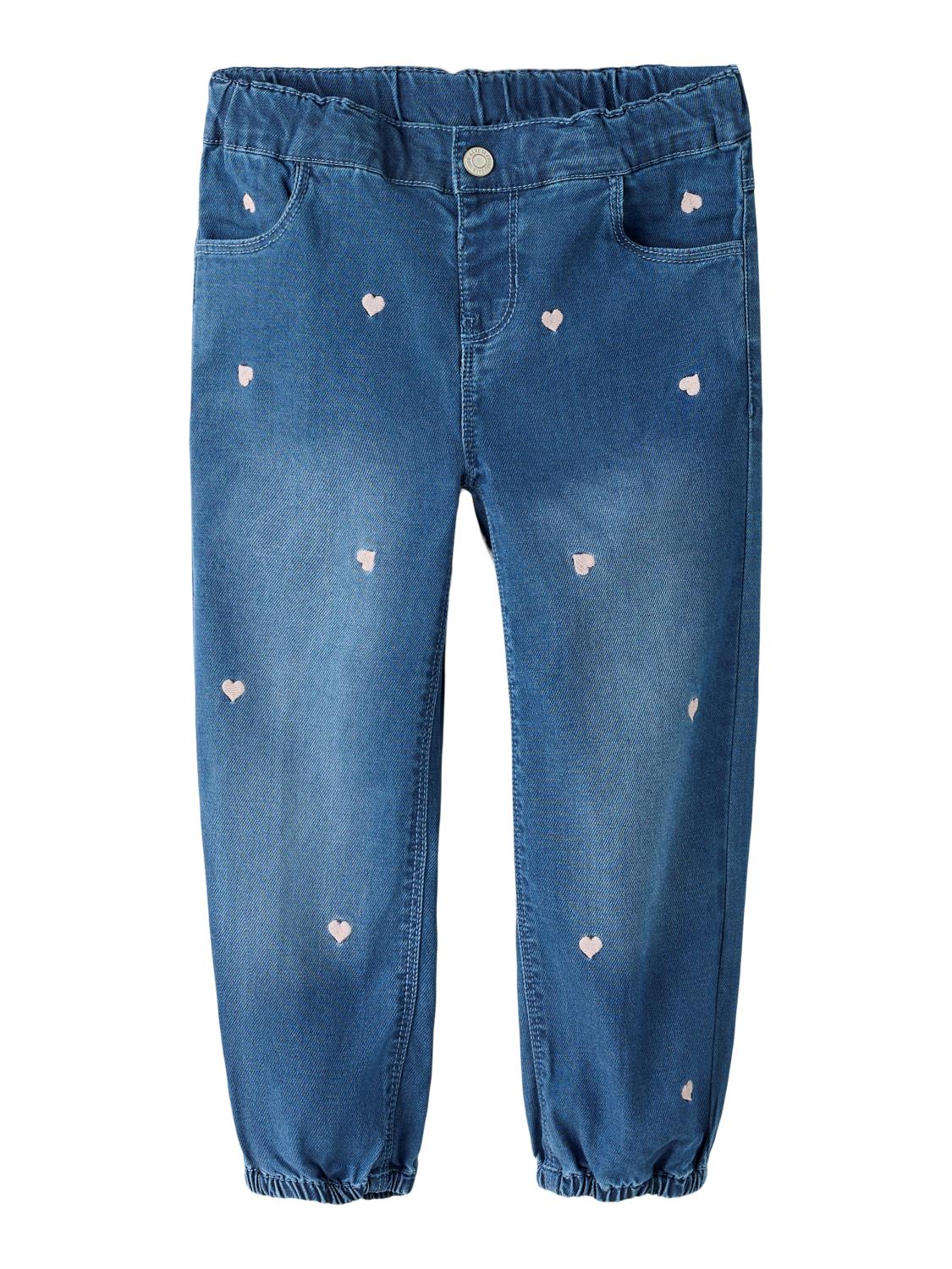 Name It Bukse NMFROSE SHAPED R JEANS HEARTS 5321-YB Dark Blue Denim
