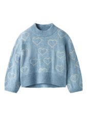 Name It Genser NKFLEIFY LS OVERSIZE KNIT Dusty Blue