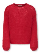 Only Genser KOGNORDIC LIFE LS O-NECK KNIT Salsa