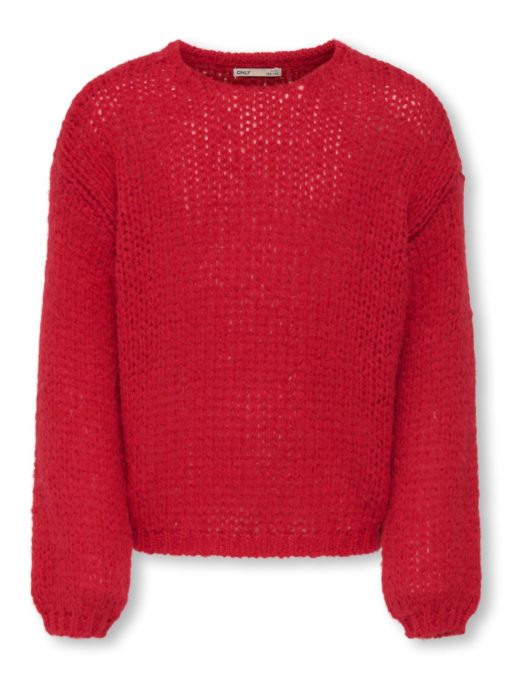 Only Genser KOGNORDIC LIFE LS O-NECK KNIT Salsa