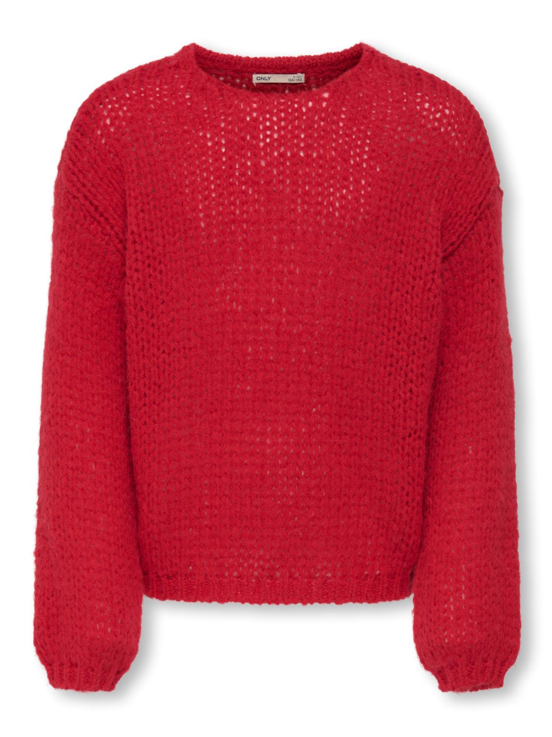 Only Genser KOGNORDIC LIFE LS O-NECK KNIT Salsa