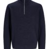 Jack & Jones Genser JPRBLAMILANO STITCH KNIT HALF ZIP Night Sky