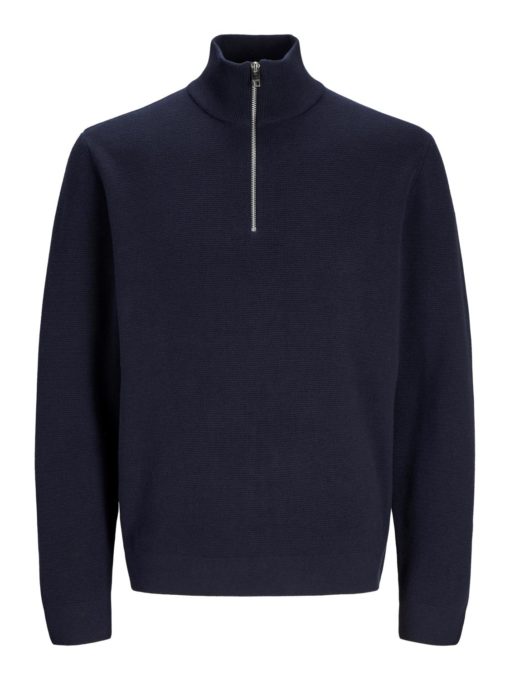 Jack & Jones Genser JPRBLAMILANO STITCH KNIT HALF ZIP Night Sky