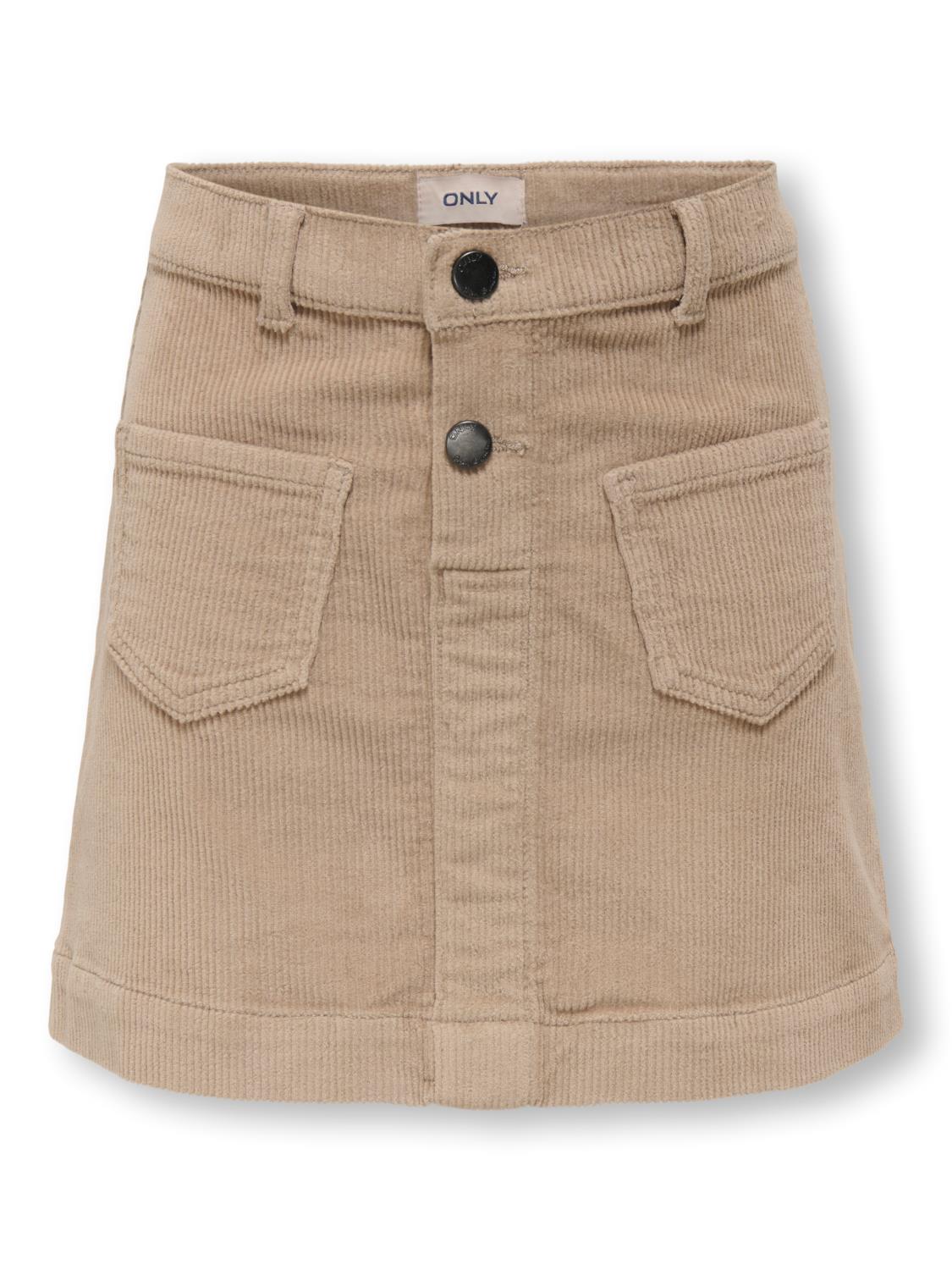 Only Skjørt KOGAMAZING GLOBAL HW CORD SKIRT Goat