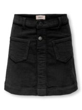 Only Skjørt KOGAMAZING GLOBAL HW CORD SKIRT Black