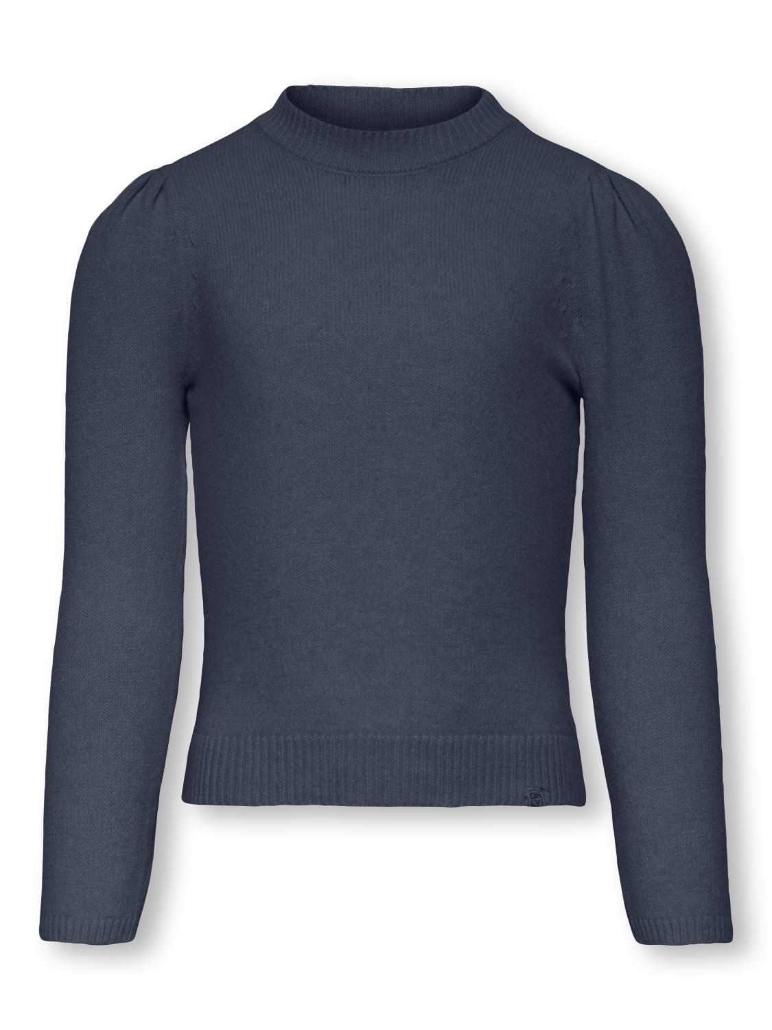 Only Genser KMGKATIA LIFE LS PUFF O-NECK KNIT Ombre Blue/Melange