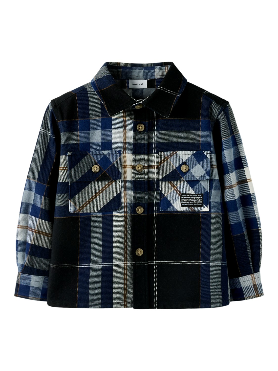 Name It Skjorte NMMNORRIS LS OVERSHIRT Blueprint