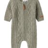 Name It Ulldress NBMWRILLA WOOL LS KNIT SUIT Dried Sage
