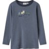 Name It Trøye NMMWILLIT Merinoull Folkstone Gray/Tractor