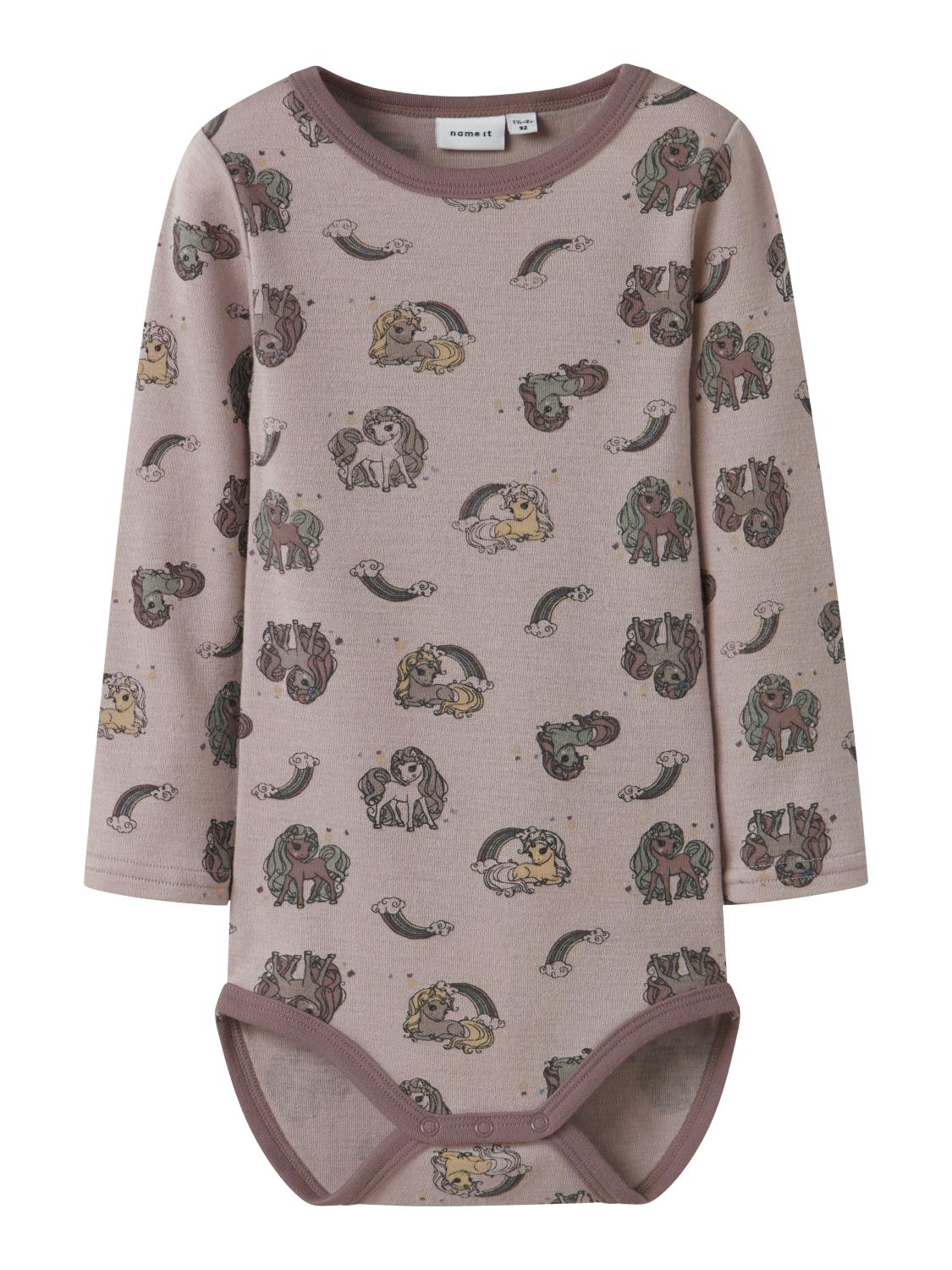 Name It Body NMFWILLIT Merinoull Shadow Gray/Unicorn