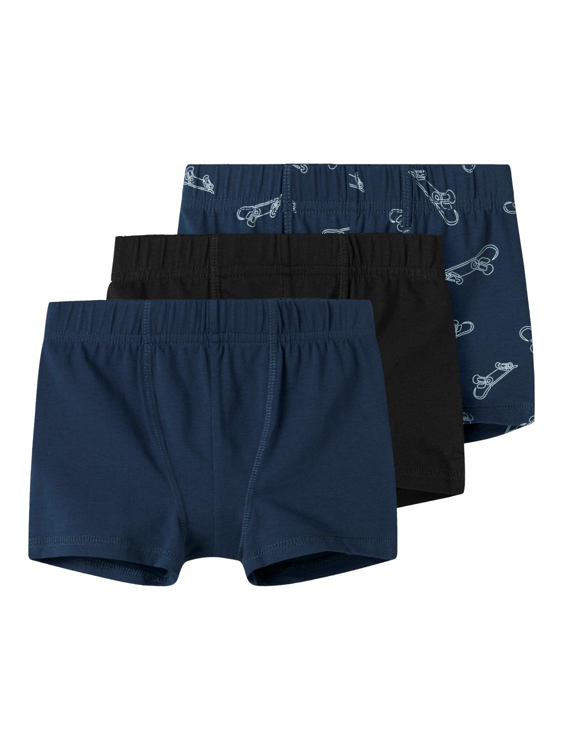 Name It Boxer 3Pk NMMTIGHTS SKATER Titan/Black