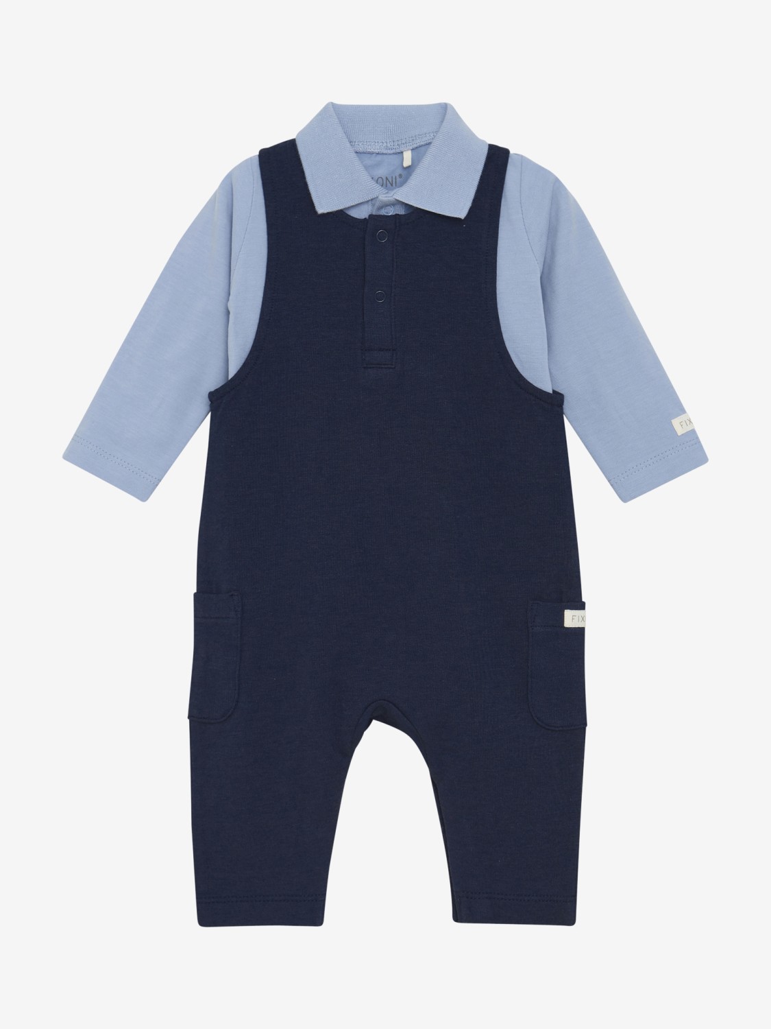 Fixoni Sparkebukse m/Body SWEAT ROMPER Navy Blazer