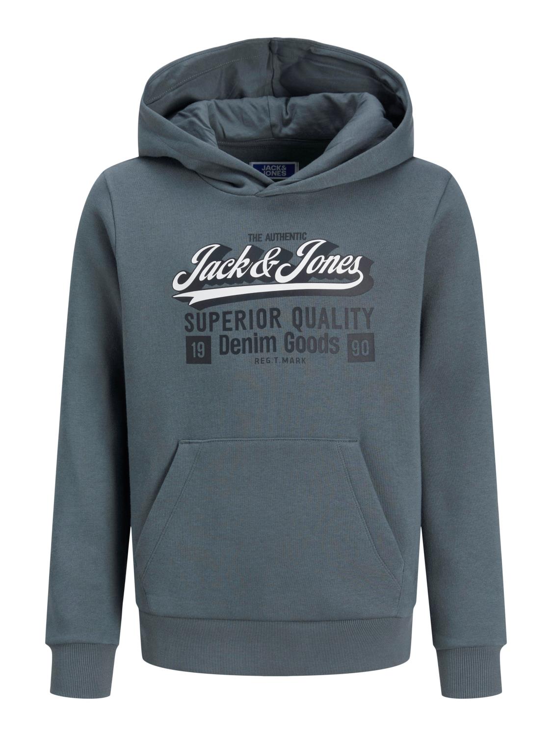 Jack & Jones Hettegenser JJELOGO SWEAT HOOD Stormy Weather
