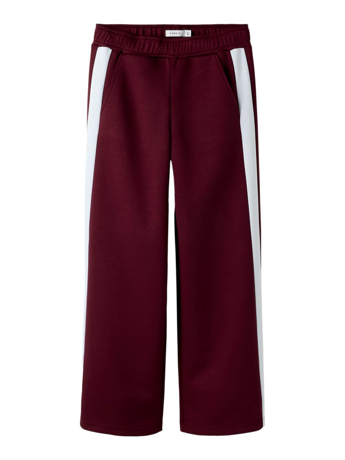 Name It Bukse NKFNEHA WIDE SWEAT PANT Burgundy