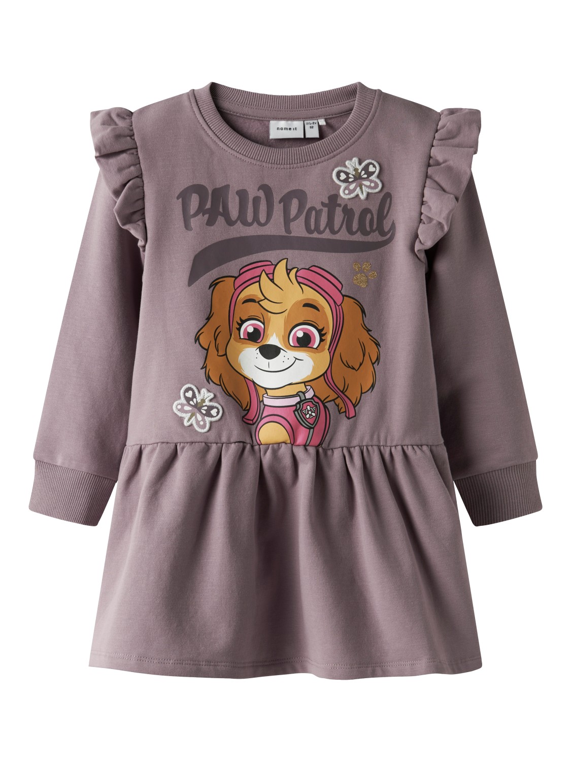 Name It Kjole NMFSANNE PAW LS SWE DRESS Toadstool