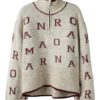 Name It Genser NKFNEIFYA LS OVERSIZE KNIT W ZIP Peyote