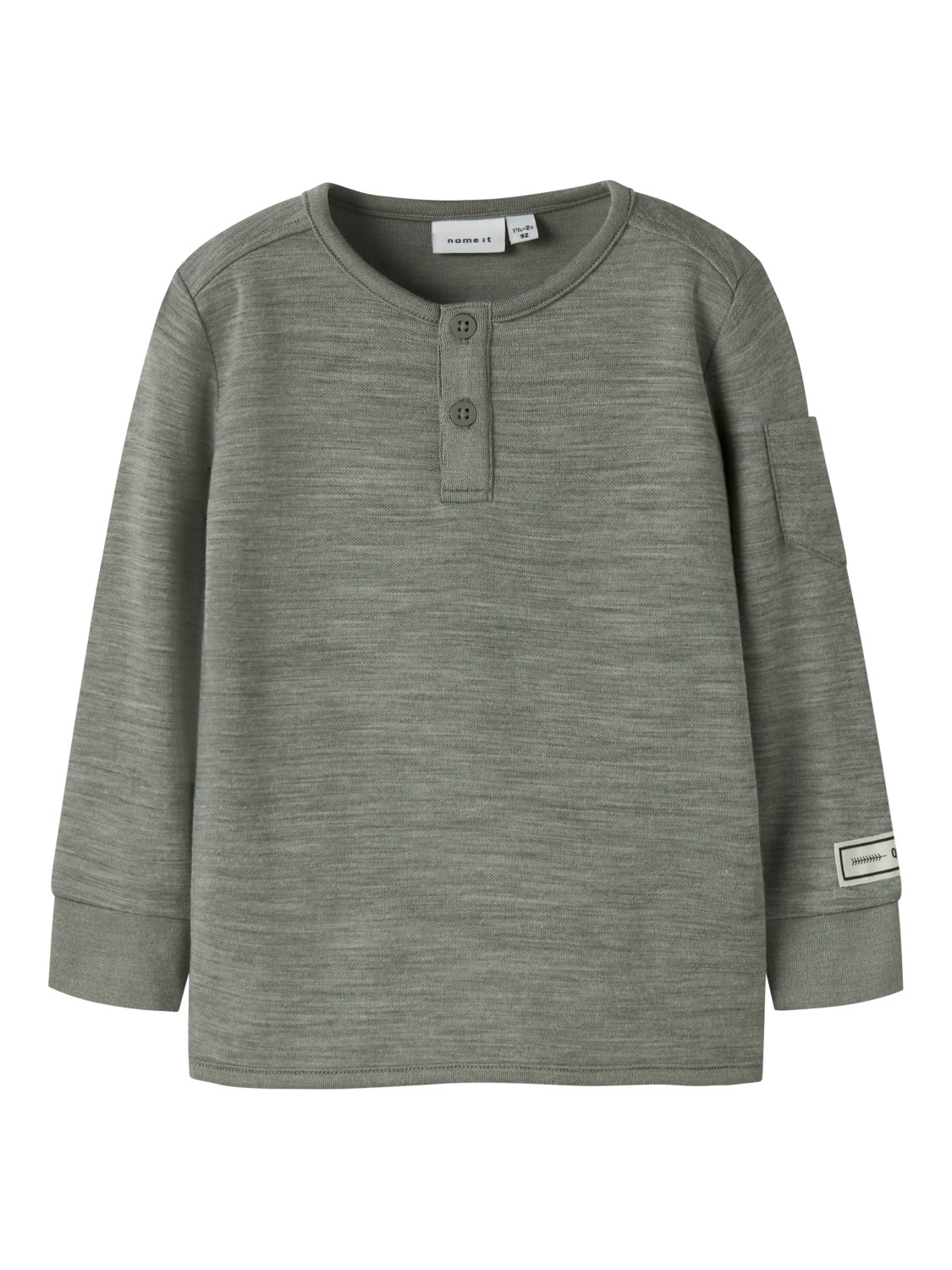 Name It Trøye NMMWYLA Ull/Bambusviskose Dried Sage