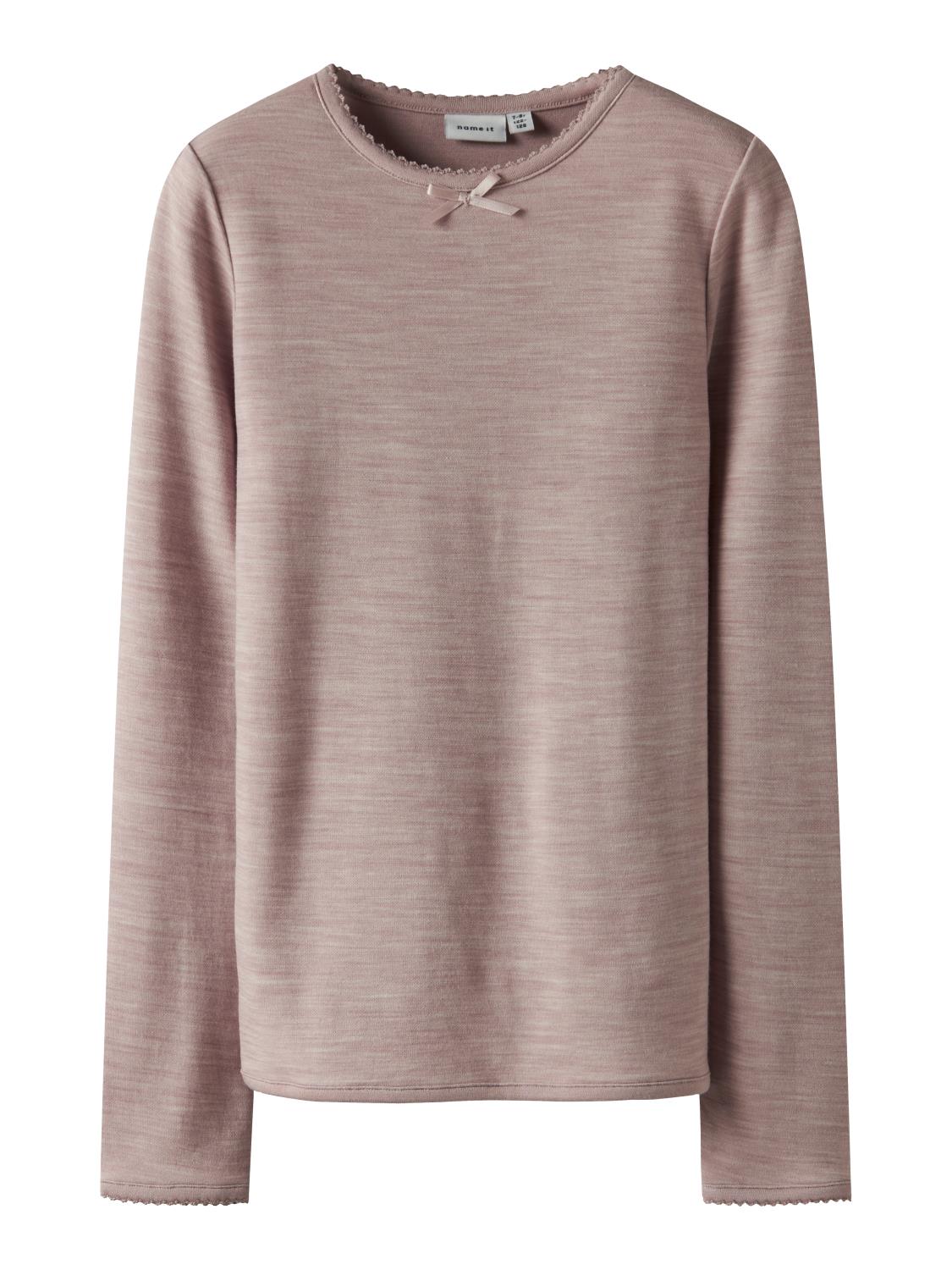 Name It Trøye NKFWYLA Ull/Bambusviskose Shadow Gray