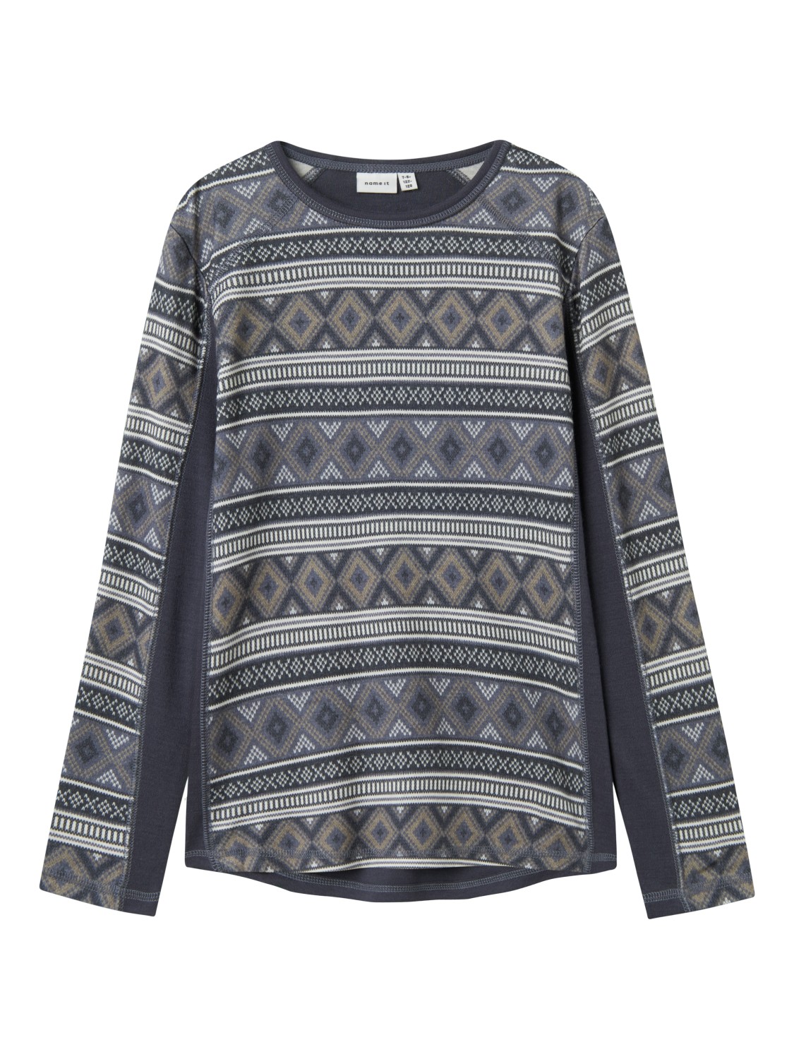 Name It Trøye NKMWILLTO Merino Ull Ombre Blue/Iceland