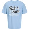 Jack & Jones T-Skjorte JJELOGO TEE SS ONECK Chambray Blue