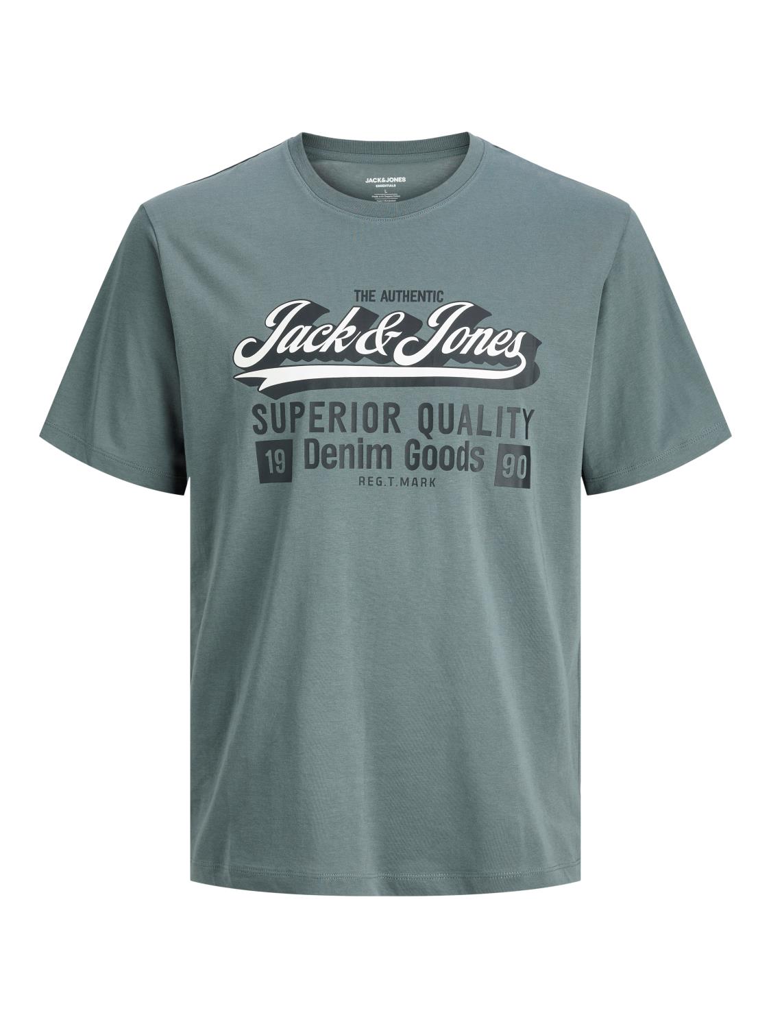 Jack & Jones T-Skjorte JJELOGO TEE SS ONECK Stormy Weather