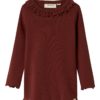 Lil` Atelier Genser NMFGAYO KOJ LS SLIM TOP Hot Chocolate
