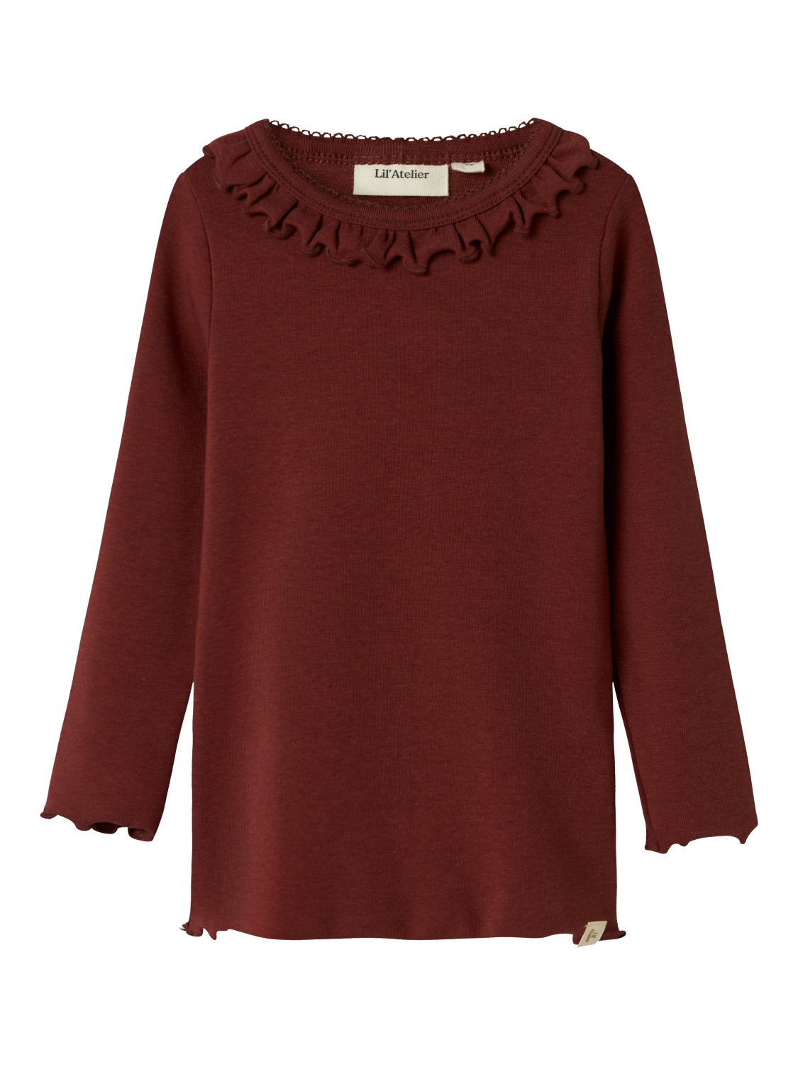 Lil` Atelier Genser NMFGAYO KOJ LS SLIM TOP Hot Chocolate