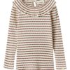 Lil` Atelier Genser NMFOSOPHIA LS SLIM TOP Hot Chocolate