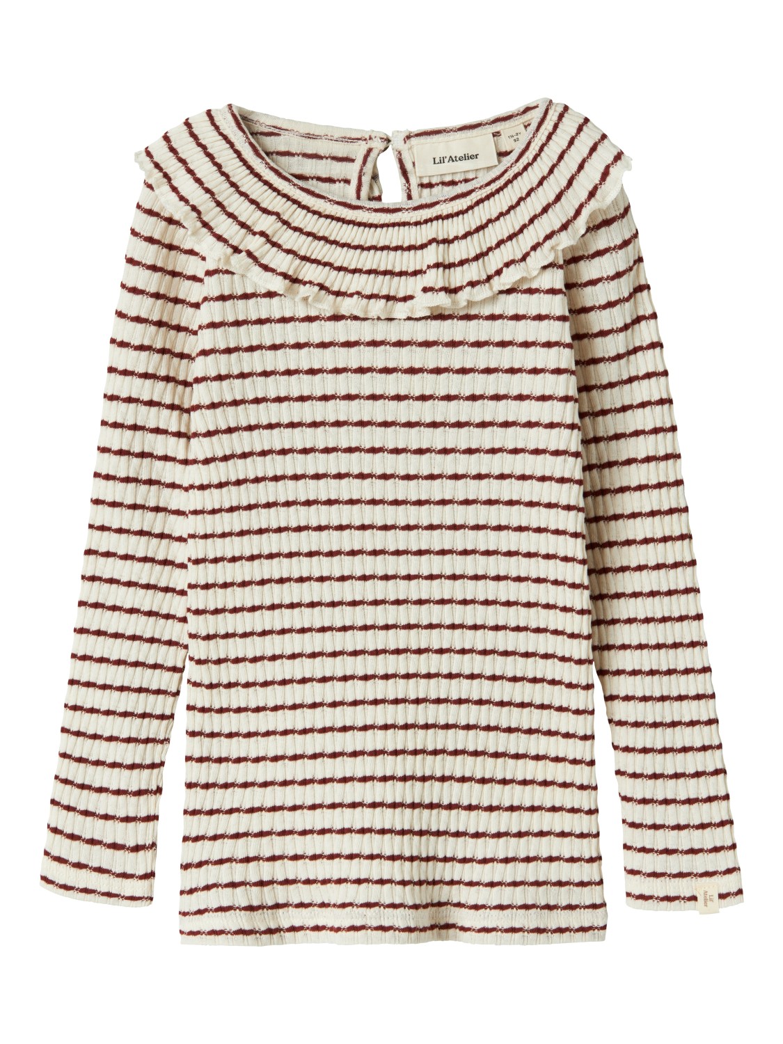 Lil` Atelier Genser NMFOSOPHIA LS SLIM TOP Hot Chocolate
