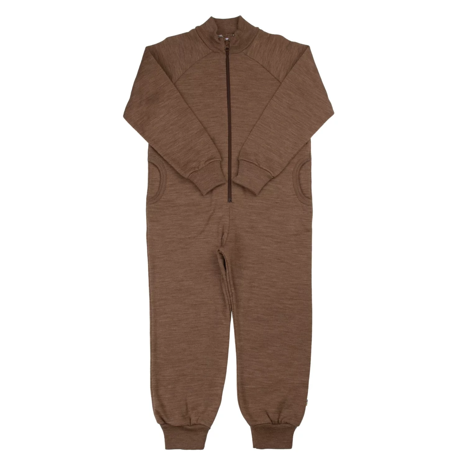 Joha Heldress KIDS BRUSHED WOOL Merinoull Varm Brun