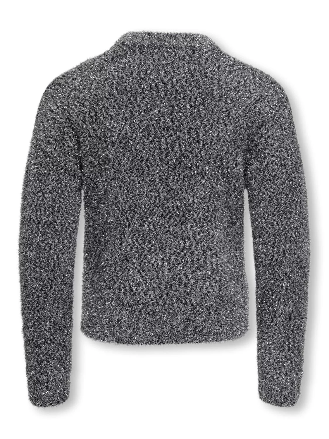 Only Genser KOGPIUMO GLITTER LS O-NECK KNIT Black/Silver Glitter