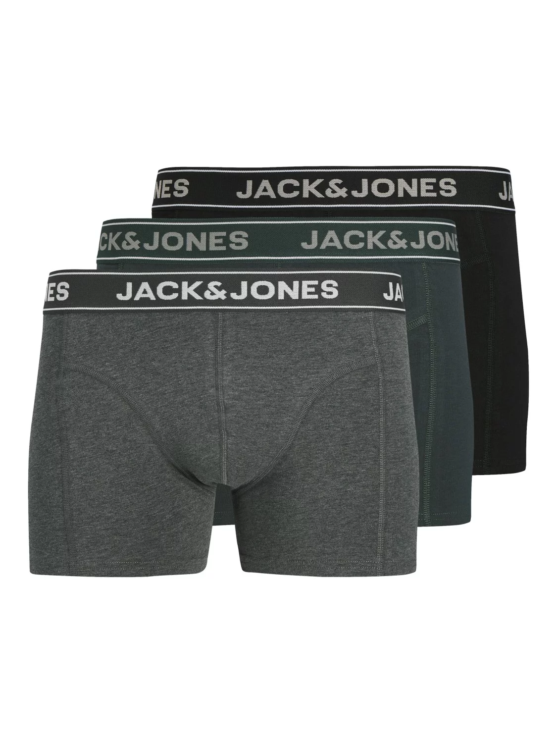 Jack & Jones 3Pk Boxer JACBLACK FRIDAY TRUNKS Dark Gray/Forest River/Black